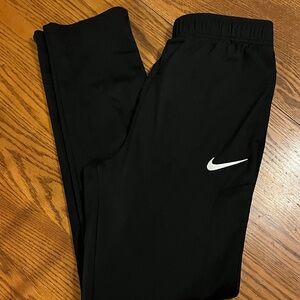 Nike Kids Black Sweatpants with White Logo
